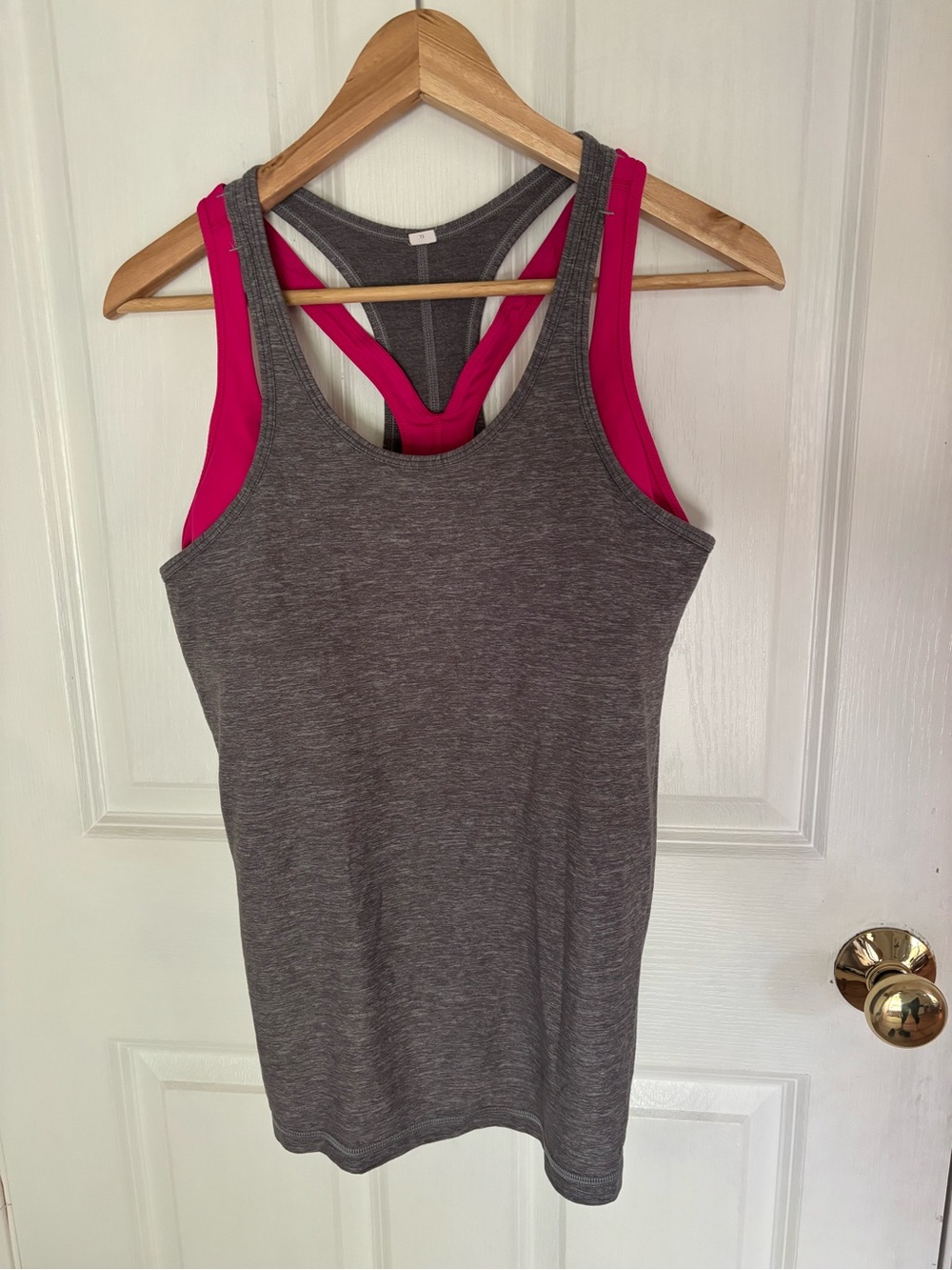 Lululemon Layered Racerback Tank Top size 10